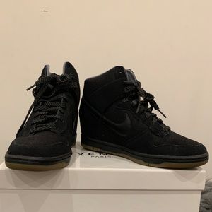 Black Nike Wedges, Size 8